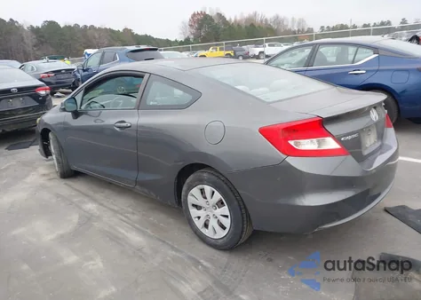 2012 Honda Civic Lx from USA, damaged, VIN 2HGFG3B57CH563757